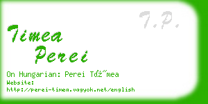 timea perei business card